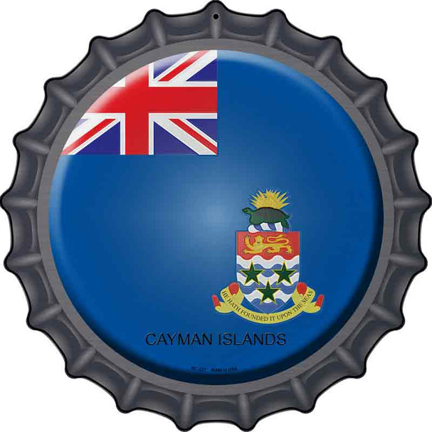 Cayman Islands Novelty Metal Bottle Cap Sign BC-227
