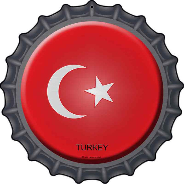 Turkey Novelty Metal Bottle Cap Sign BC-452