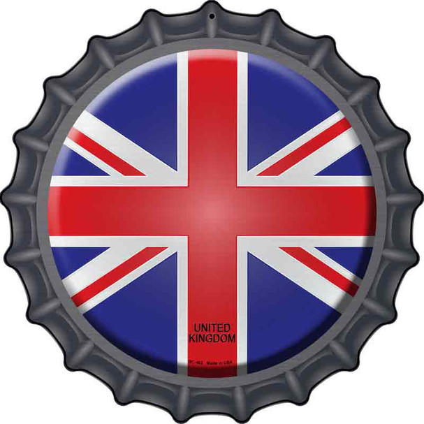 United Kingdom Novelty Metal Bottle Cap Sign BC-462