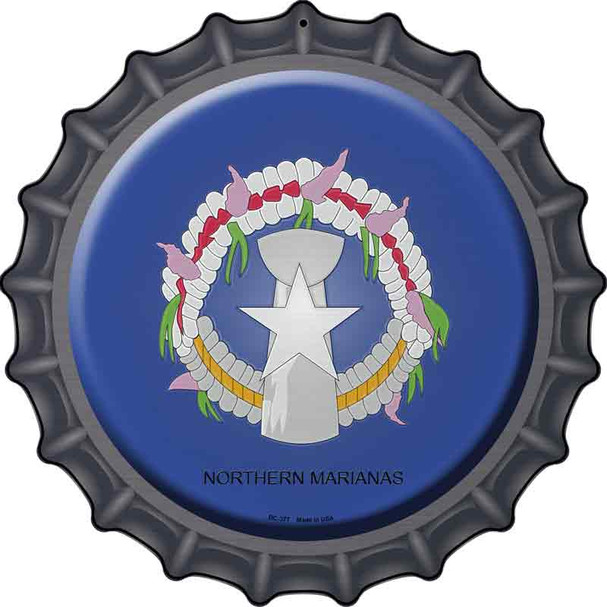 Northern Marianas Novelty Metal Bottle Cap Sign BC-377