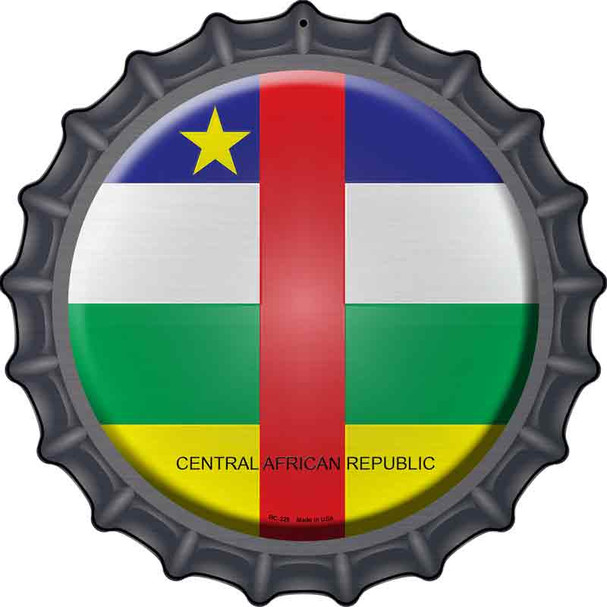 Central African Republic Novelty Metal Bottle Cap Sign BC-228