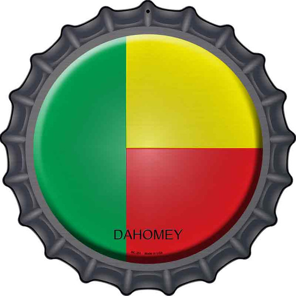 Dahomey Novelty Metal Bottle Cap Sign BC-251