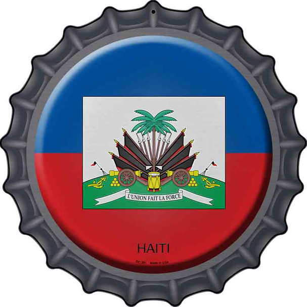 Haiti Novelty Metal Bottle Cap Sign BC-291