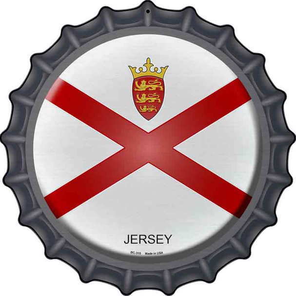 Jersey Novelty Metal Bottle Cap Sign BC-310