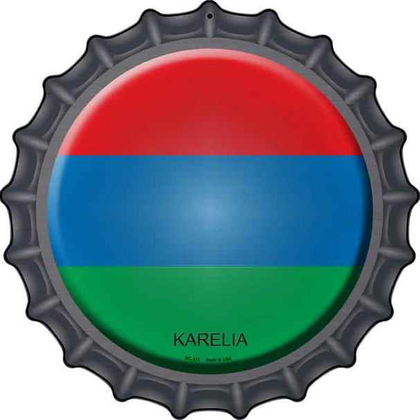 Karelia Novelty Metal Bottle Cap Sign BC-315