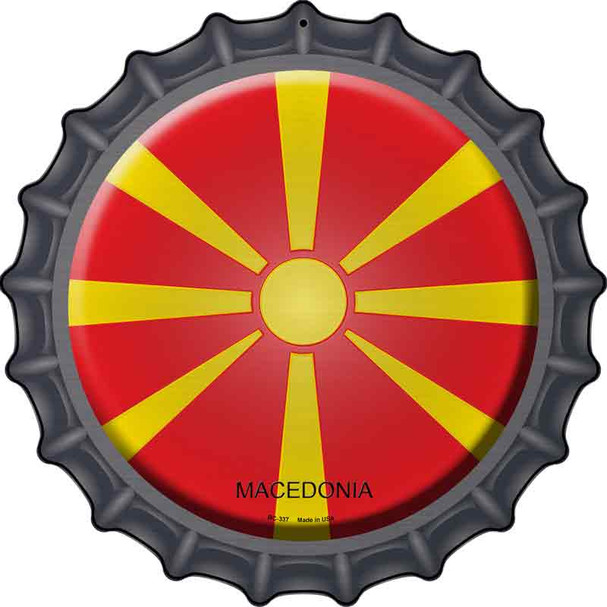 Macedonia Novelty Metal Bottle Cap Sign BC-337