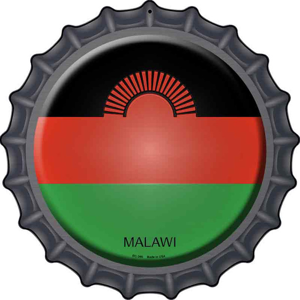 Malawi Novelty Metal Bottle Cap Sign BC-340