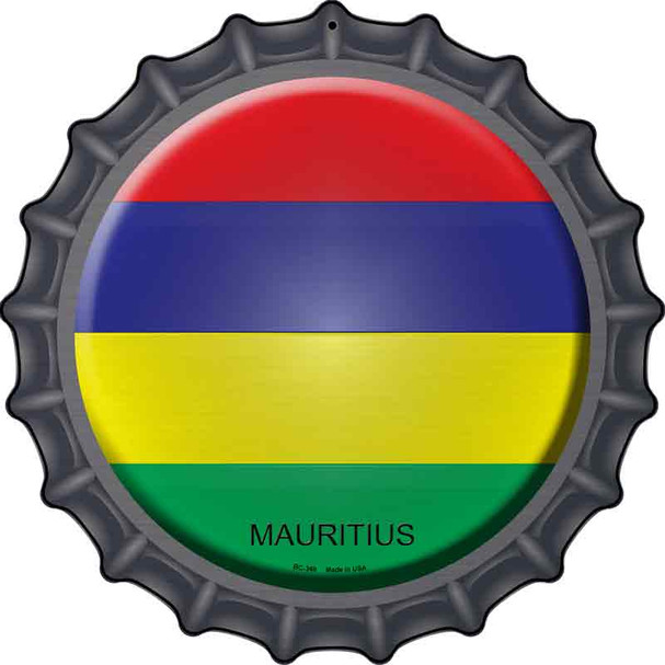 Mauritius Novelty Metal Bottle Cap Sign BC-349