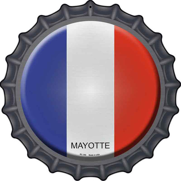 Mayotte Novelty Metal Bottle Cap Sign BC-350
