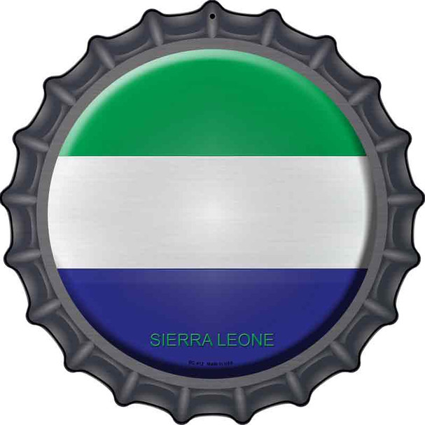 Sierra Leone Novelty Metal Bottle Cap Sign BC-412