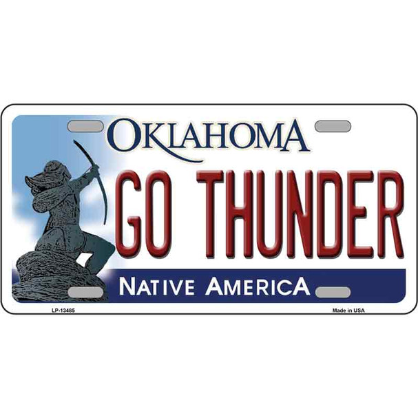 Go Thunder Novelty Metal License Plate Tag