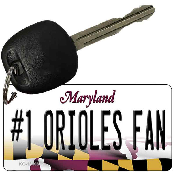 Number 1 Orioles Fan Novelty Metal Key Chain KC-13406