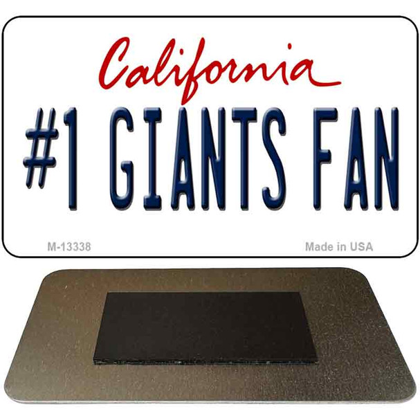 Number 1 Giants Fan Novelty Metal Magnet M-13338