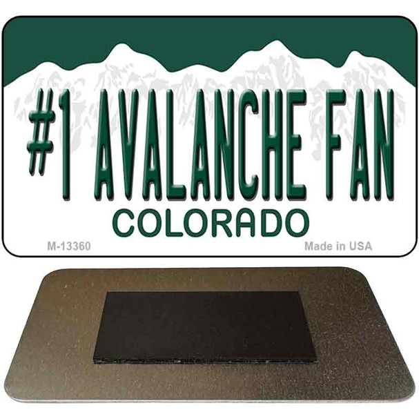 Number 1 Avalanche Fan Novelty Metal Magnet M-13360