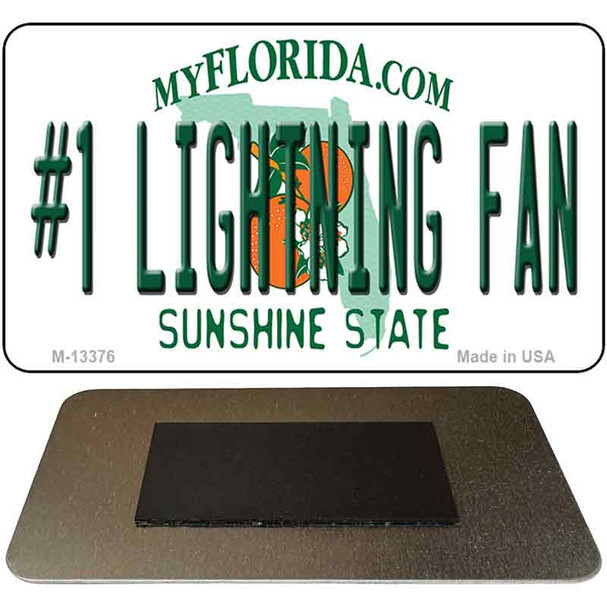 Number 1 Lightning Fan Novelty Metal Magnet M-13376
