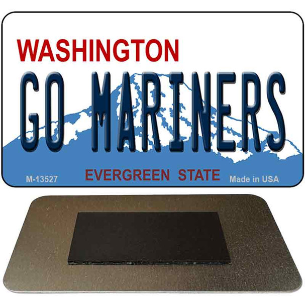 Go Mariners Novelty Metal Magnet M-13527