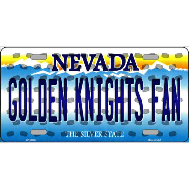 Golden Knights Fan Novelty Metal License Plate Tag