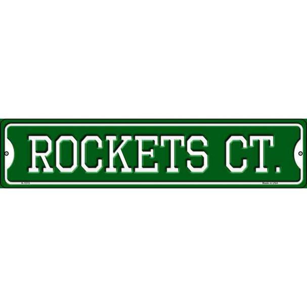 Rockets Ct Novelty Metal Street Sign