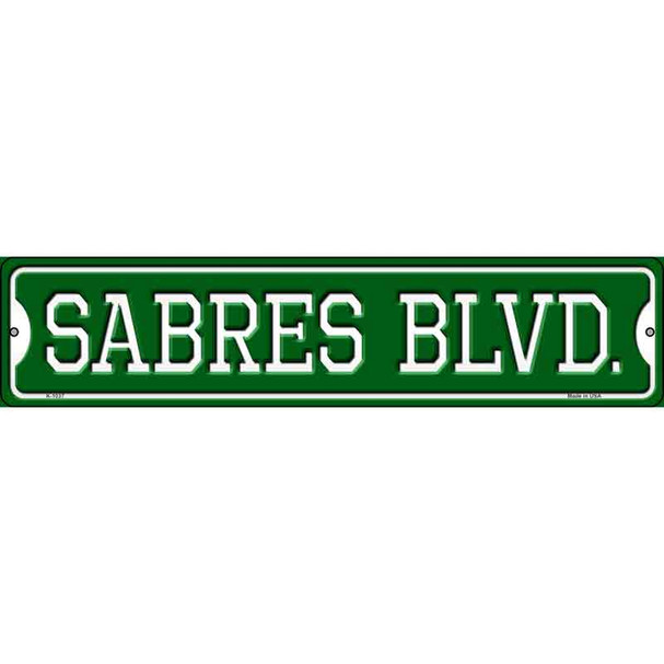 Sabres Blvd Novelty Metal Street Sign