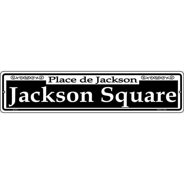 Jackson Square Novelty Metal Street Sign
