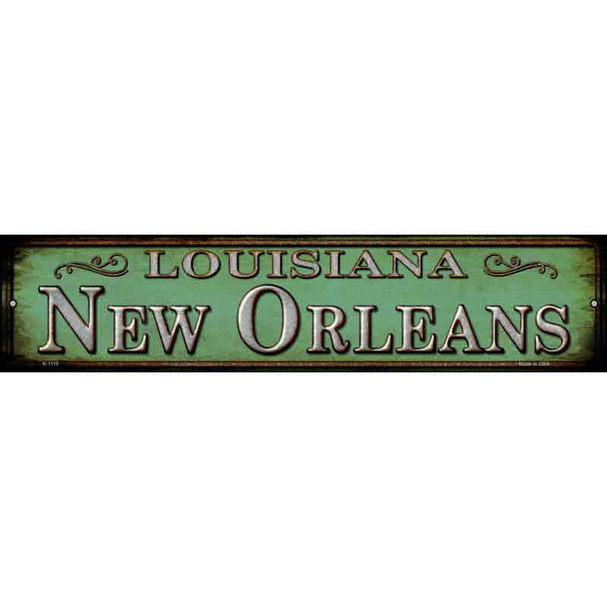 New Orleans Louisiana Novelty Metal Street Sign