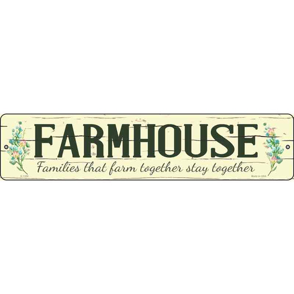 Farmhouse Novelty Metal Street Sign