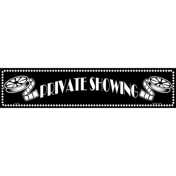 Private Showing Home Theater Novelty Metal Street Sign