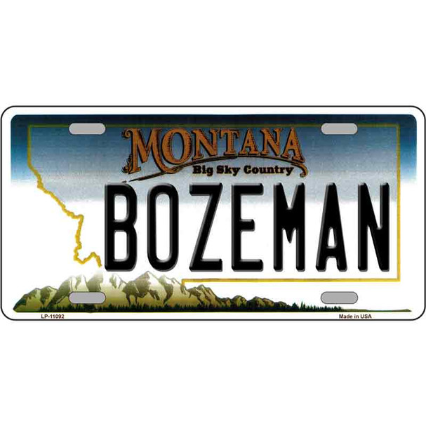 Bozeman Montana State Novelty License Plate