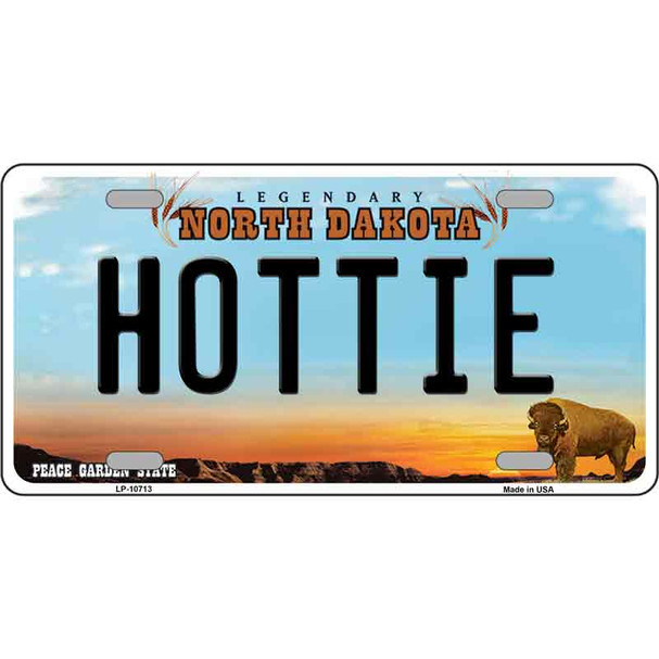 Hottie North Dakota Metal Novelty License Plate