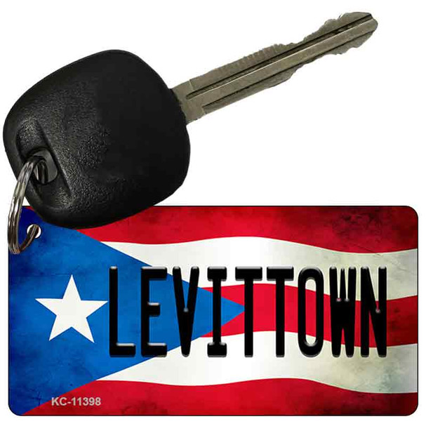 Levittown Puerto Rico State Flag Novelty Metal Key Chain KC-11398