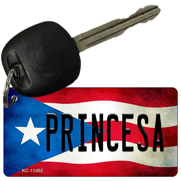 Princesa Puerto Rico State Flag Novelty Metal Key Chain KC-11402