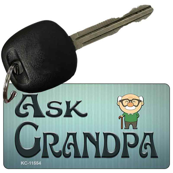 Ask Grandpa Novelty Metal Key Chain KC-11554