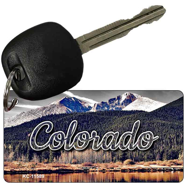 Colorado Forest and Mountains Novelty Metal Key Chain KC-11589