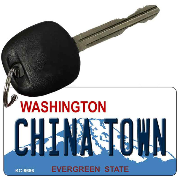 China Town Washington State License Plate Novelty Metal Key Chain KC-8686