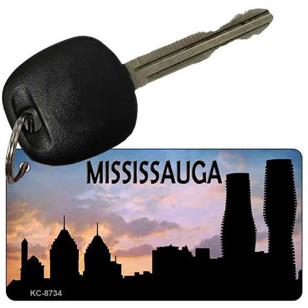 Mississauga Silhouette Novelty Metal Key Chain KC-8734