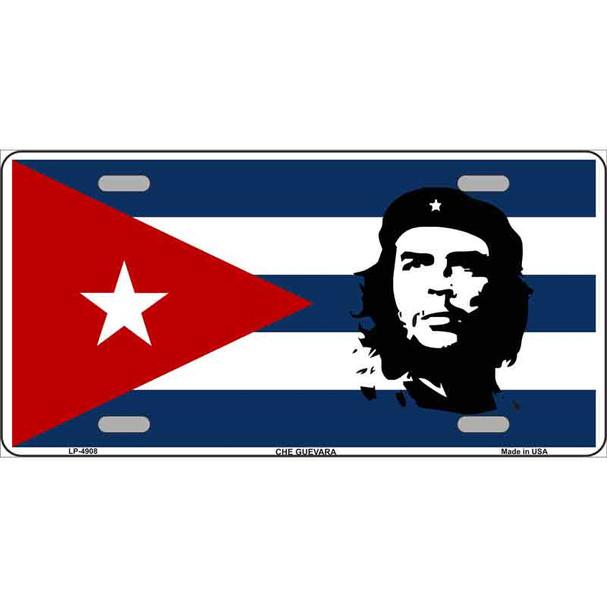 Che Guevara Flag Metal Novelty License Plate