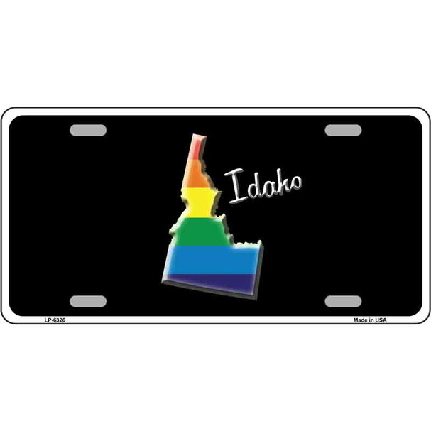 Idaho Rainbow Metal Novelty License Plate