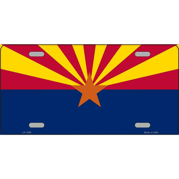 Arizona Small Star Novelty Metal License Plate