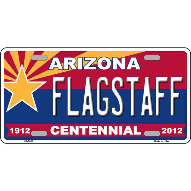 Arizona Centennial Flagstaff Novelty Metal License Plate