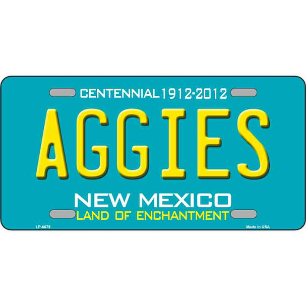 Aggies New Mexico Novelty Metal License Plate