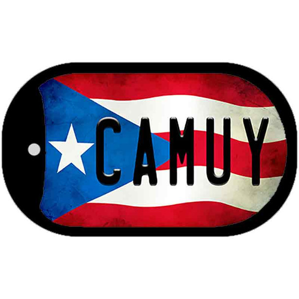 Camuy Puerto Rico State Flag Novelty Metal Dog Tag Necklace DT-11328