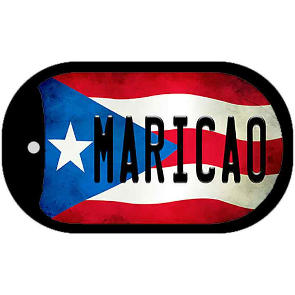 Maricao Puerto Rico State Flag Novelty Metal Dog Tag Necklace DT-11362