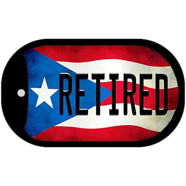 Retired Puerto Rico State Flag Novelty Metal Dog Tag Necklace DT-11407