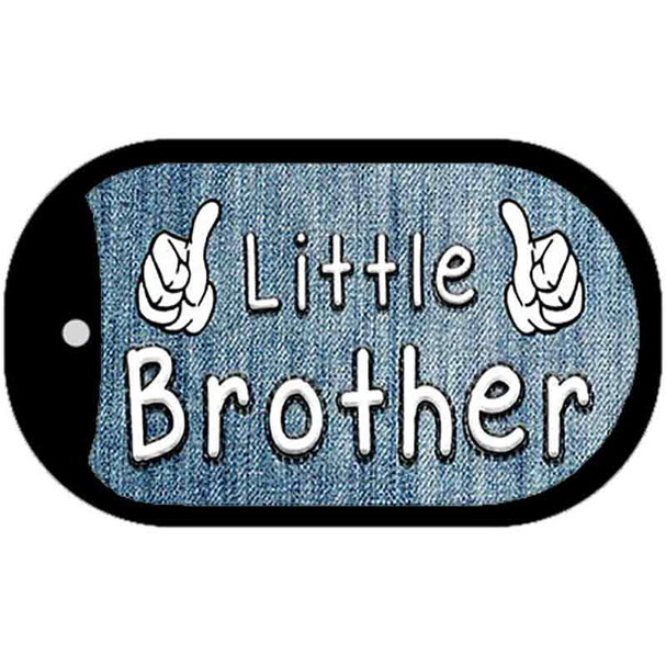 Little Brother Novelty Metal Dog Tag Necklace DT-11548