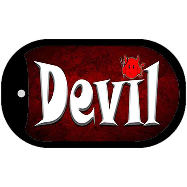 Devil Novelty Metal Dog Tag Necklace DT-11557