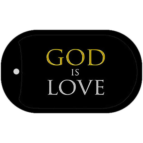 God Is Love Novelty Metal Dog Tag Necklace DT-11889