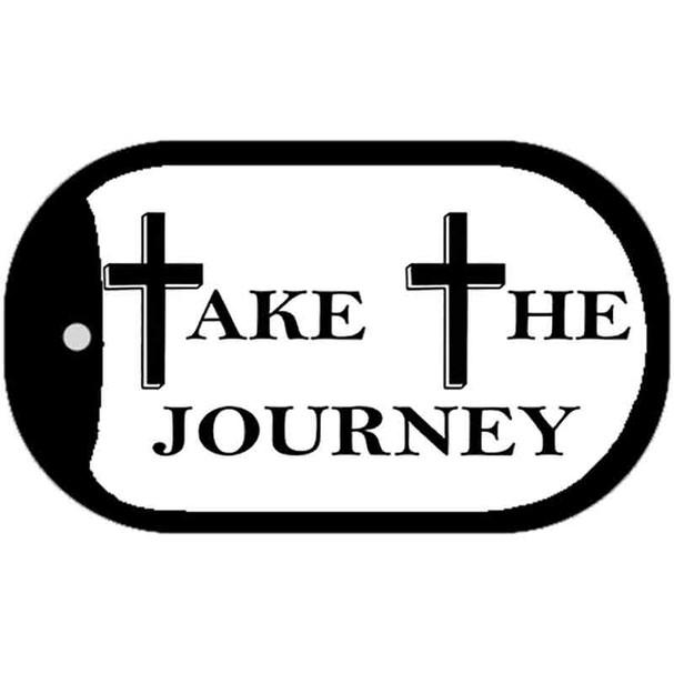 Take The Journey Novelty Metal Dog Tag Necklace DT-260