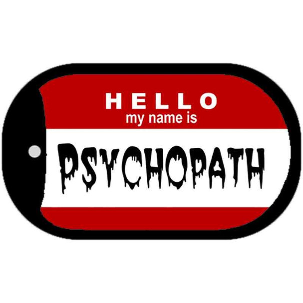 Psychopath Novelty Metal Dog Tag Necklace DT-5195