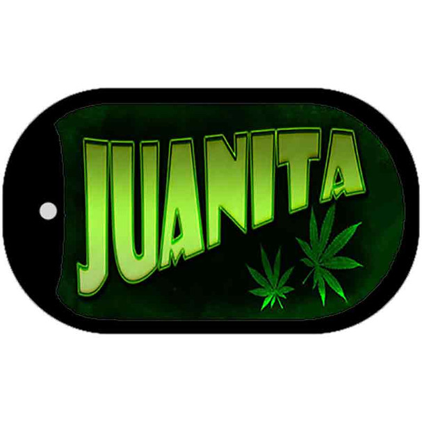 Juanita Novelty Metal Dog Tag Necklace DT-8761