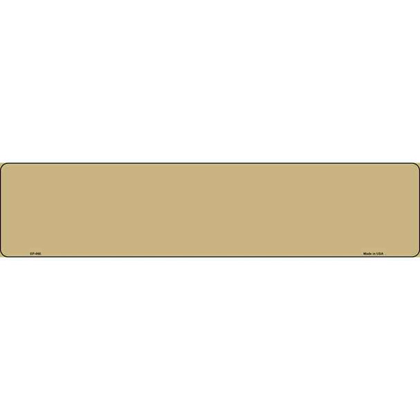Gold Novelty Metal European License Plate Tag EP-066